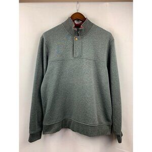Men’s Orvis Gray Sweater with Buttons Size L
